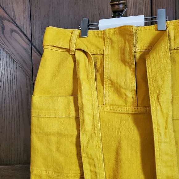 Tory Burch Yellow Denim Skirt - Picture 3 of 4
